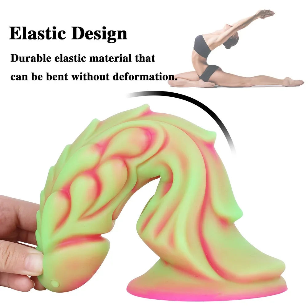 Colourful Alien Dildo Sexy Art Realistic Bad Dragon Penis Strong Suction Cup Monster Dildo Anal Sex Toys for Woman and Couples