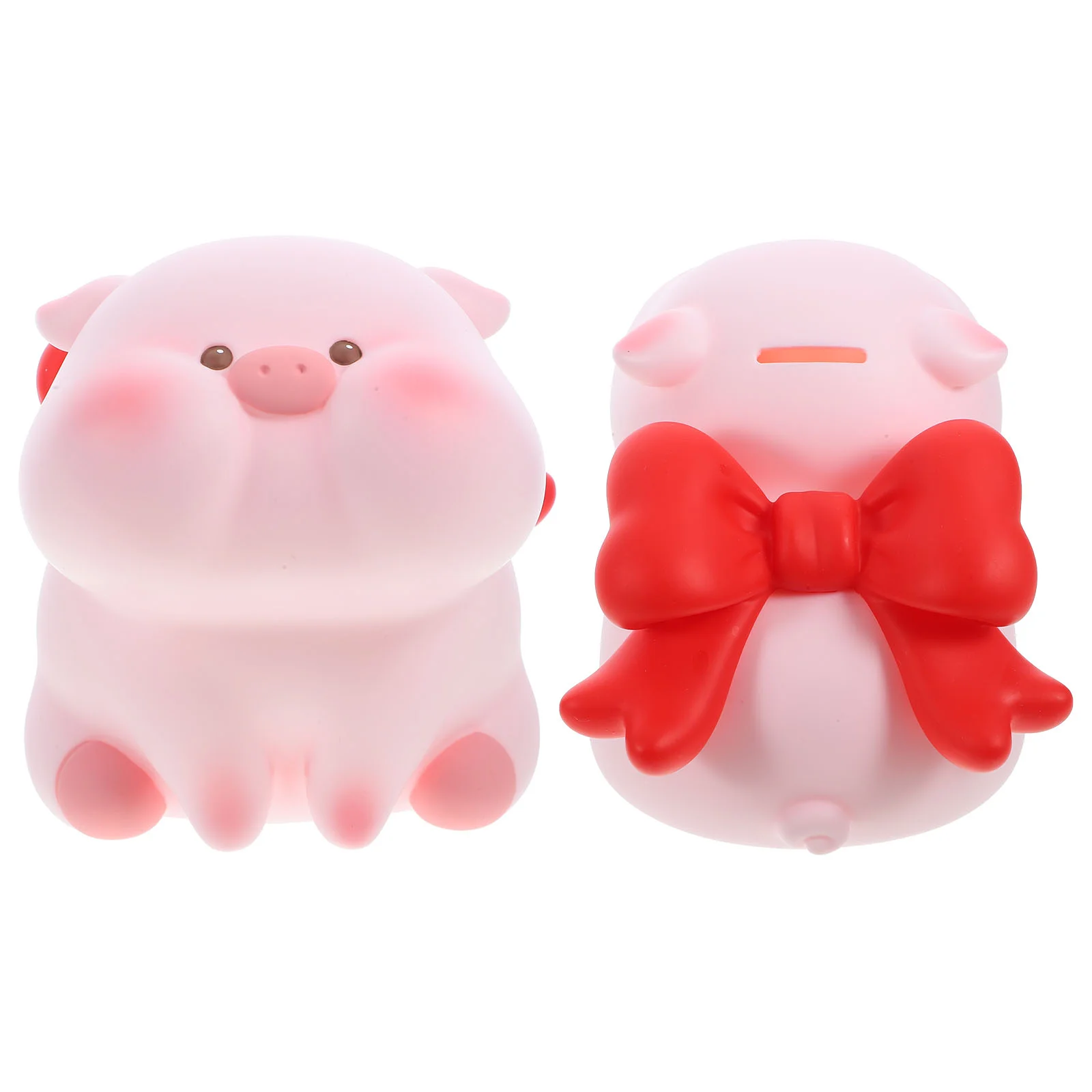 

Piggy Bank Coin Holder Adornment Cartoon Shaped Large Cute Money Pot Vinyl Decorative