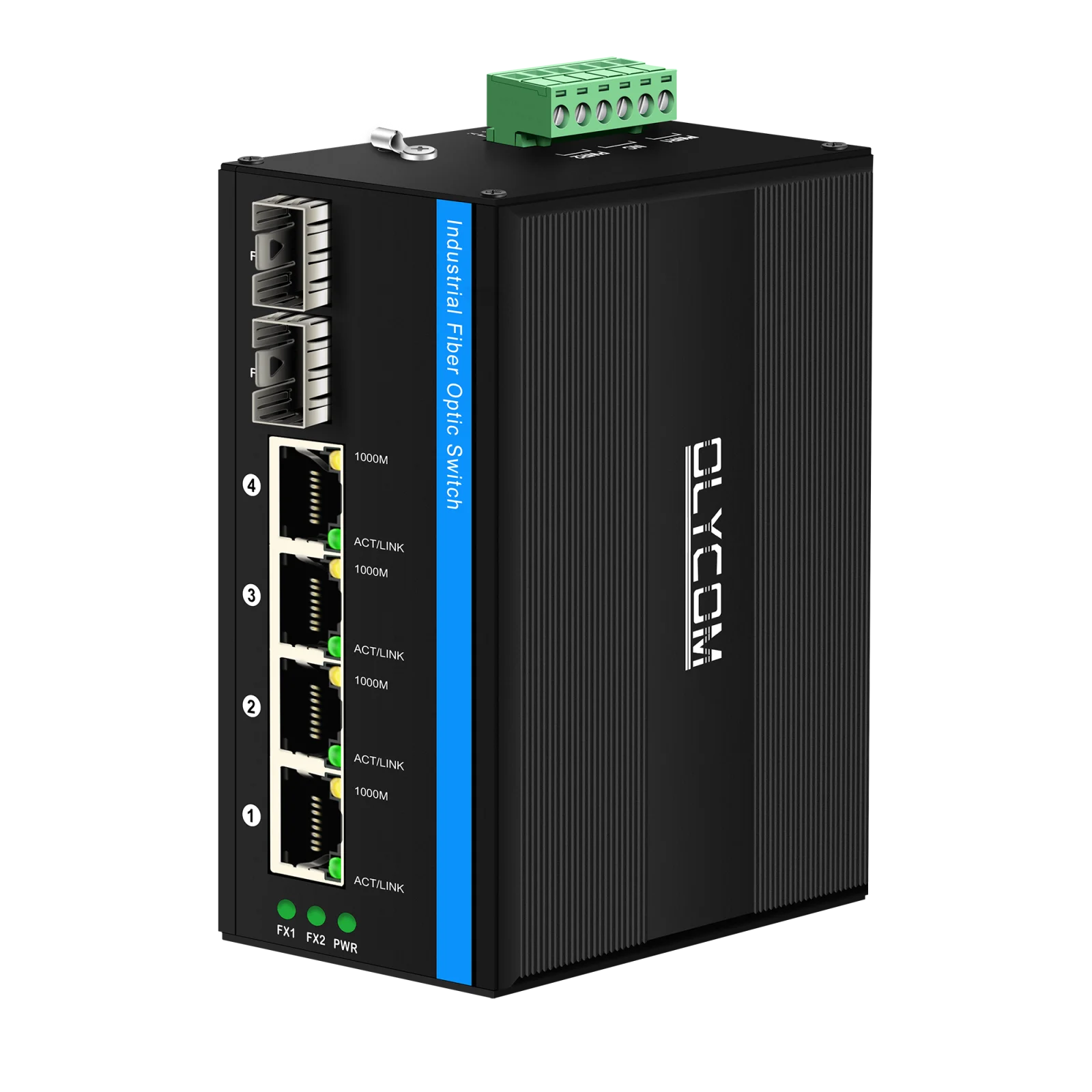 Switch PoE Solar de 4 Puertos, DC12-48V 120w, Switch Ethernet Industrial