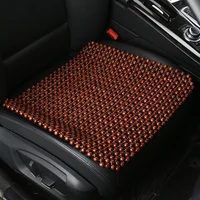 Cojín de asiento de verano con cuentas de madera cosido a mano, cómodo y transpirable, adecuado para oficina, hogar y coche