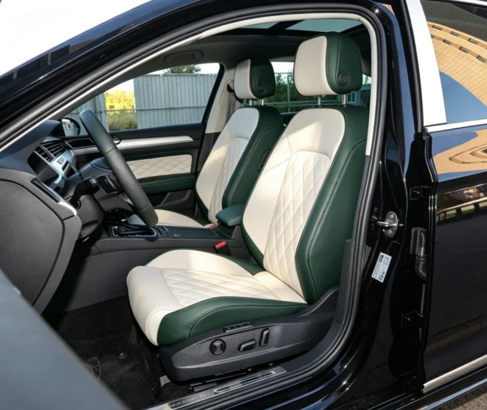 Für Passat B8 2014~2018 Maßgefertigte Autositzbezüge Luxuriöses Nappaleder 100% Passgenau Innenraumzubehör 360 ° Vollständige Abdeckung – Detail 4