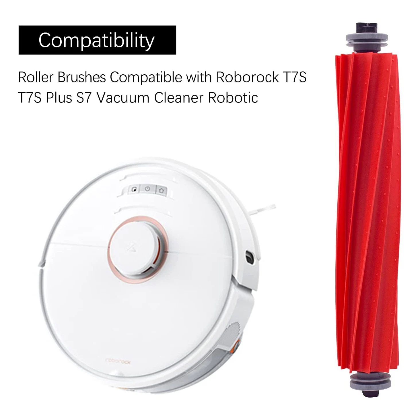 فرشاة رئيسية Roborock قابلة للفصل ، قماش ممسحة ، فرشاة جانبية ، جزء مكنسة كهربائية ، ملحق مرشح HEPA ، S7 ، T7S ، 7 way