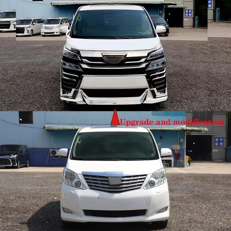 For 2009-2014 for Vellfire Front Bumper Kit Mona Lisa New Model Upgrade & Replacement ABS Material Lower Rear Position 6