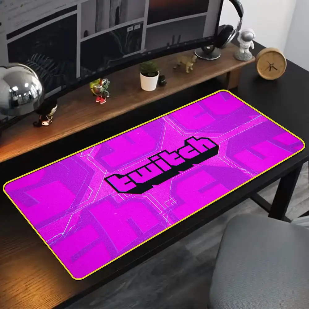 Cool Games T-Twitch Mouse Pad 90x40cm Colorful Lock Edge Pure Natural Rubber Desktop Anti slip Large Mouse Pad