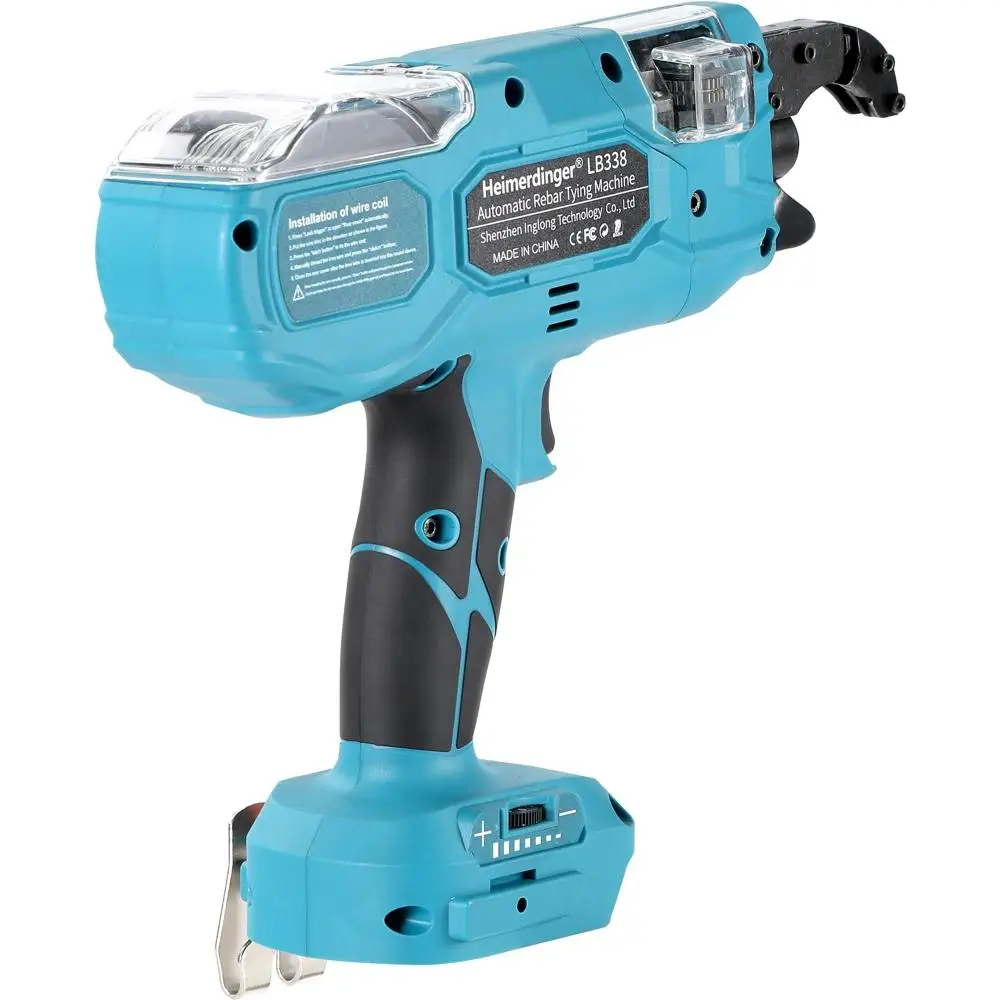 Heimerdinger 18V Rebar Tier Tying Binding Machine Automatic Rebar Tying Wire Rebar Binding Machine, Multi-position, No battery