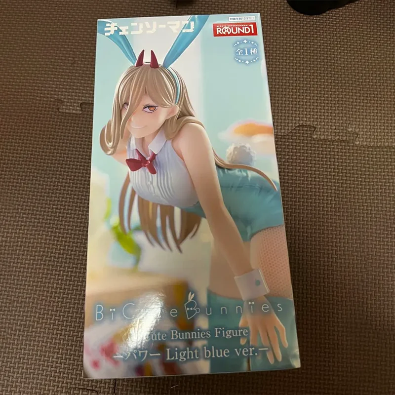 

【100% оригинал】FuRyu Chainsaw Man — Power — BiCute Bunnies Light Blue Ver. Коллекция серии, модель персонажа из мультфильма, подарки, игрушки