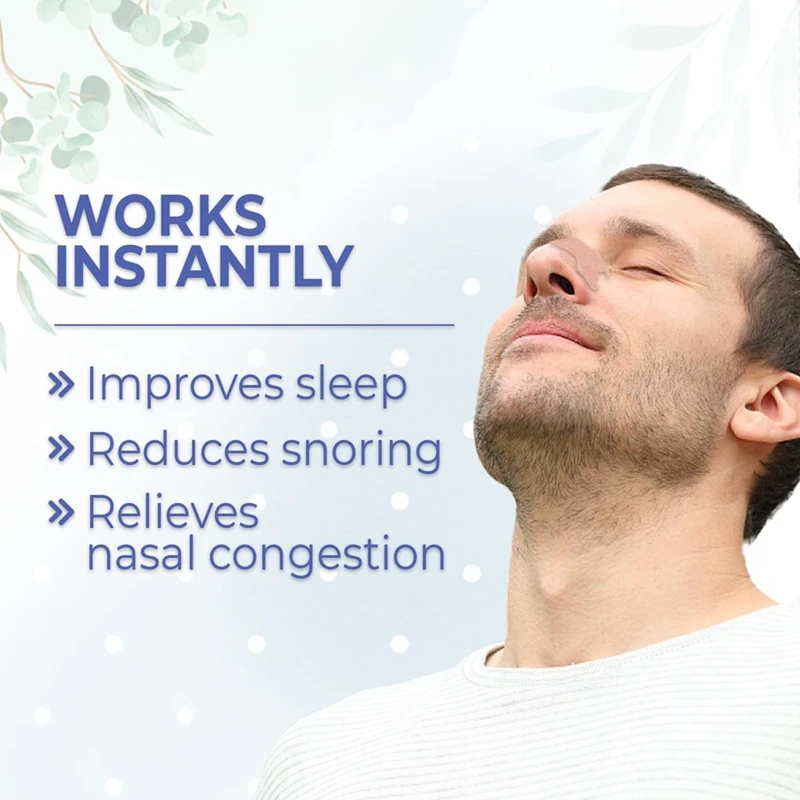 ABNO-Tiras nasas para ronco, fluxo de ar aprimorado, alivia a congestão nasal, força extra, solução anti-ronco, 30 contagens