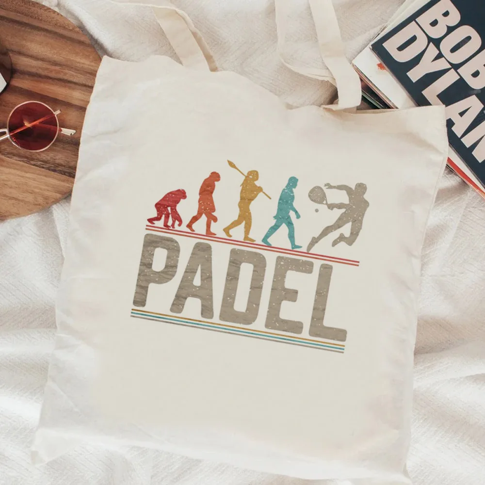 Padel shopping bag shopper cotton bolsa grocery tote shopping bag tote jute string foldable grab