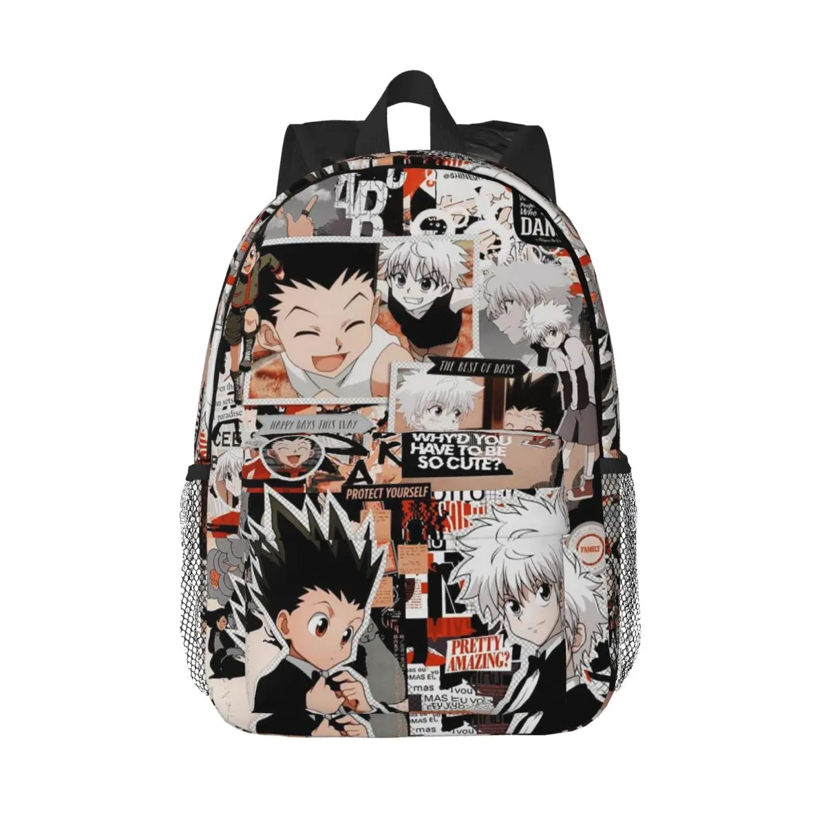 Anime HXH Hunter Hunter Backpack Daypack Large Capacity Boys Girls BookBag Shoulder Bags for Men Women School Bag