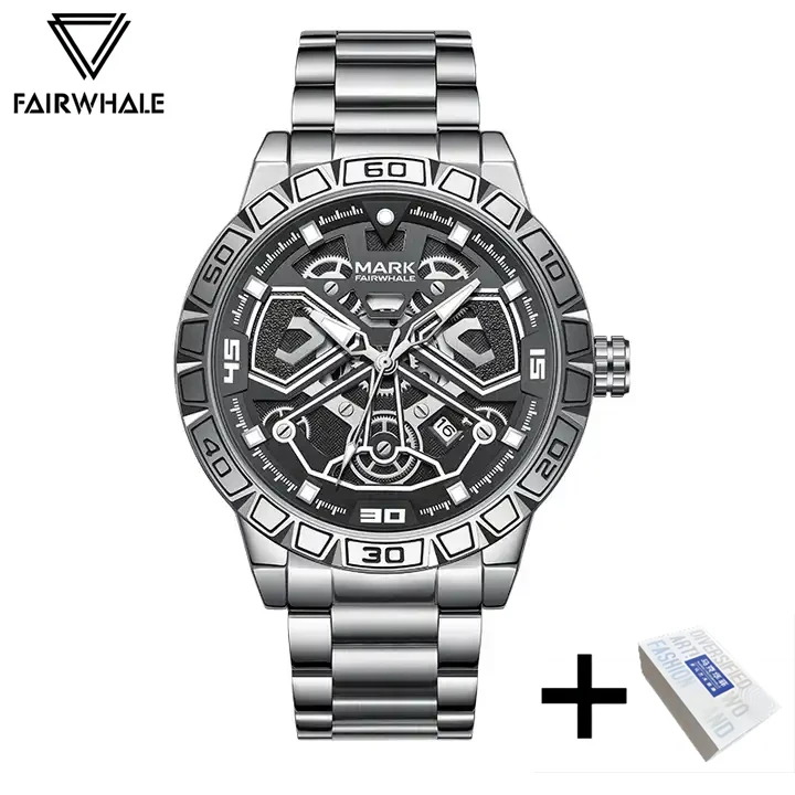 Fashion Watch For Men Brand Mark Fairwhale Luxury Casual Waterproof Quartz WristWatch Sports Mans Automatic Date Clocks Reloj