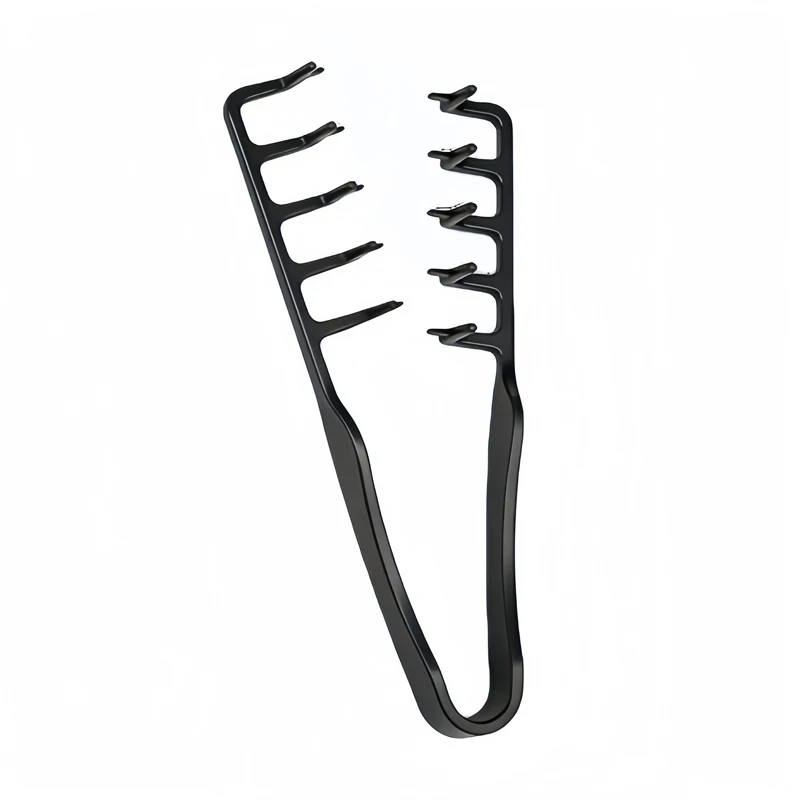Salon-Styling-Kamm-Set, Haarkamm mit Fischgrätenmuster, Entwirrbürste, ergonomisches, rutschfestes Design für alle Haartypen, geeignet für nasses und trockenes Haar, für den Heimgebrauch und auf Reisen. – Detail 6