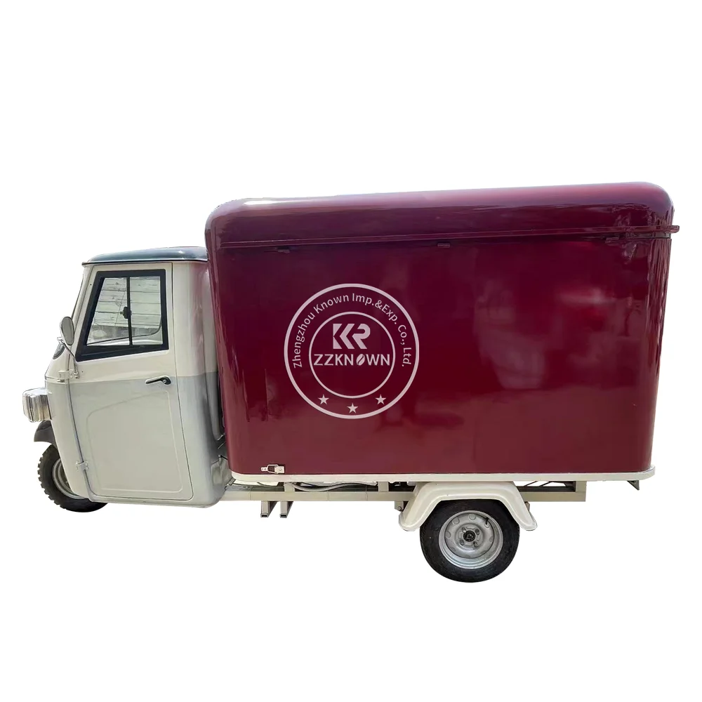 SPOT STOCK!! Shipping Now!! Piaggio Ape Food Truck Trailer Liftable carriages Street Beer Bar Ice Cream Bubble Tea Coffee Cart