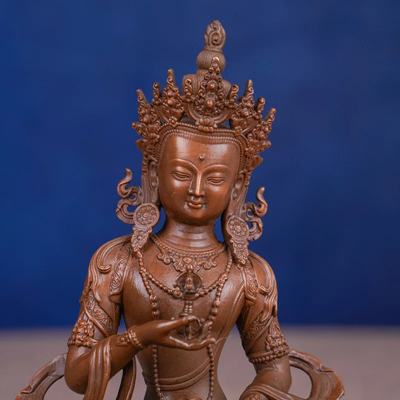 Tibetan Tantra pure copper 15cm Vajra Buddha Buddha statue Seiko Tibetan copper ornament Bronze statue enshrined in Buddhist hal