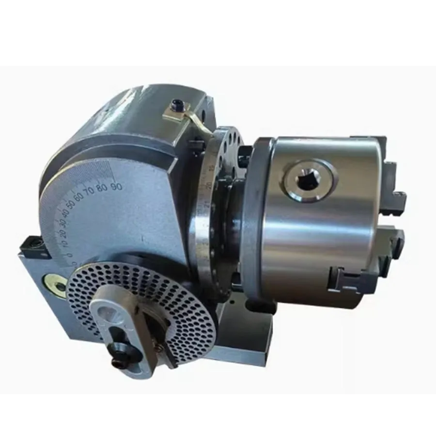 Universal dividing head CNC vertical and horizontal dual-use milling machine dividing head fast 4/5/6/8 inch graduations