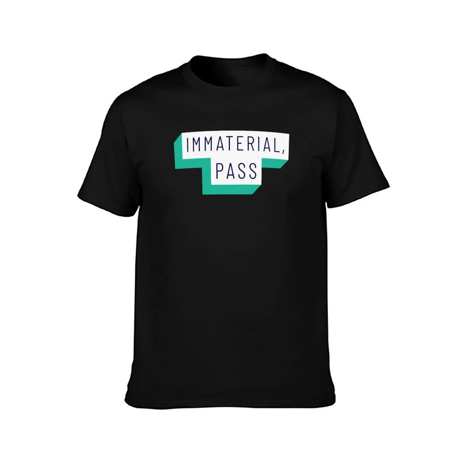 Immaterial, Pass T-Shirt Big Size Short Sleeve Casual Top