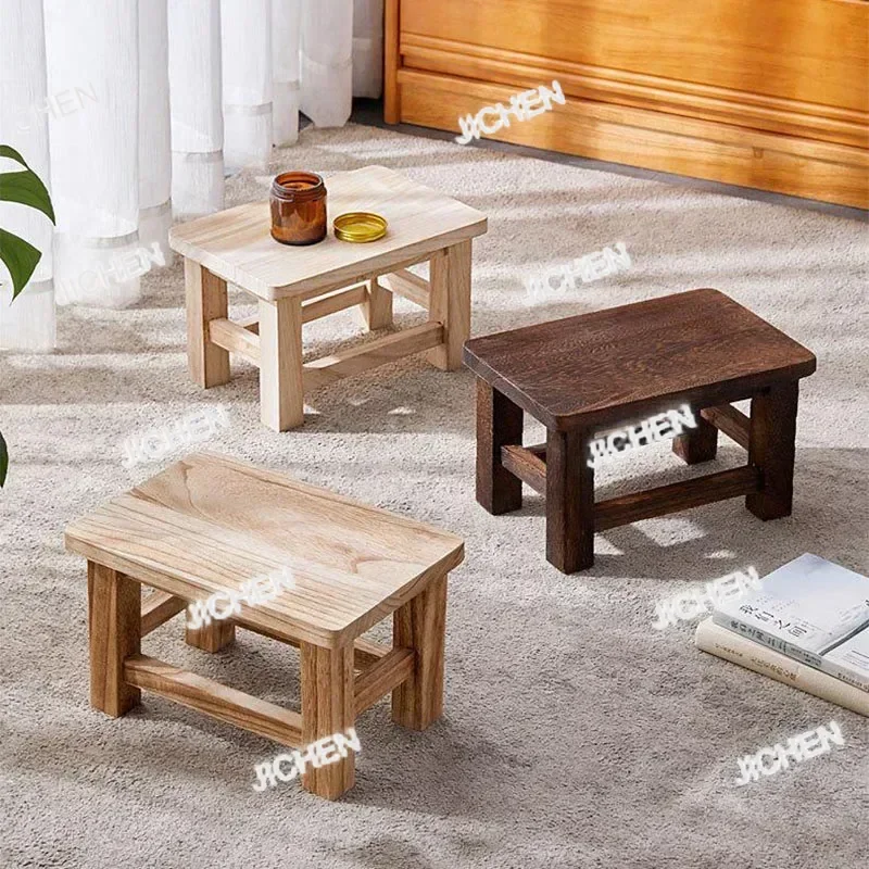 

ZQ табурет из цельного дерева для взрослых, табурет для смены обуви, детский стул, бытовой стул для ванной комнаты, гостиной, сада, деревянный табурет-ступенька, принадлежности