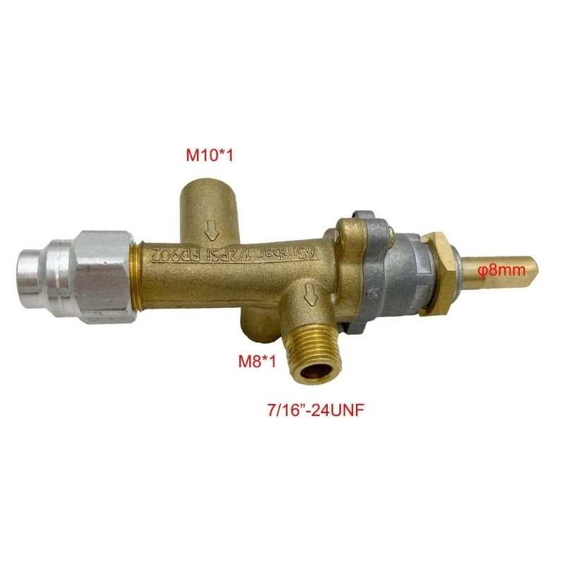 

652F Brass Patio Heater Room Space Heater Main Control Valves for Low Pressure Gas Patio Burners Connection Easy to Use