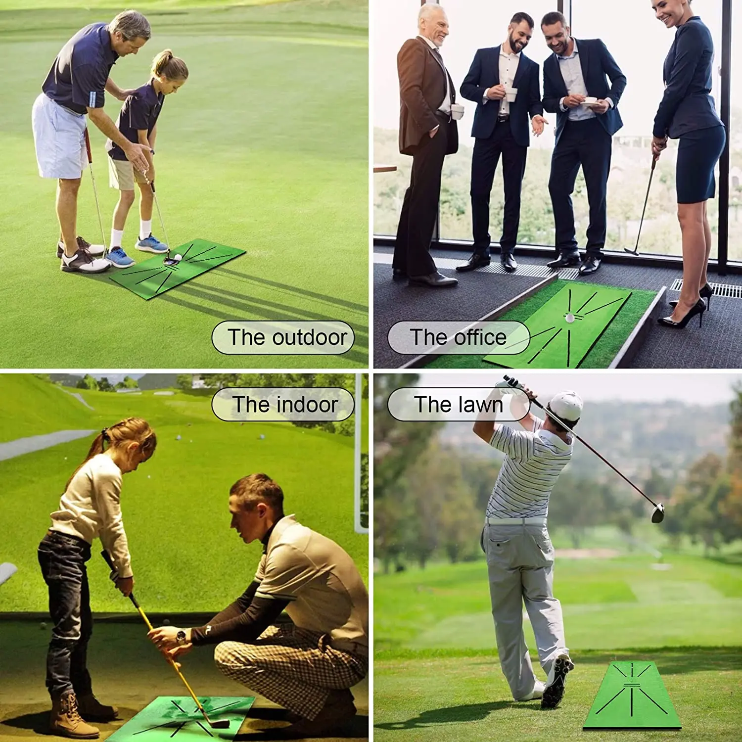 Golf Training Mat Swing Track Practice Marking Pad Detection Batting Ball Trace Directional Mat 30X60CM Golf Swing Practice Mats