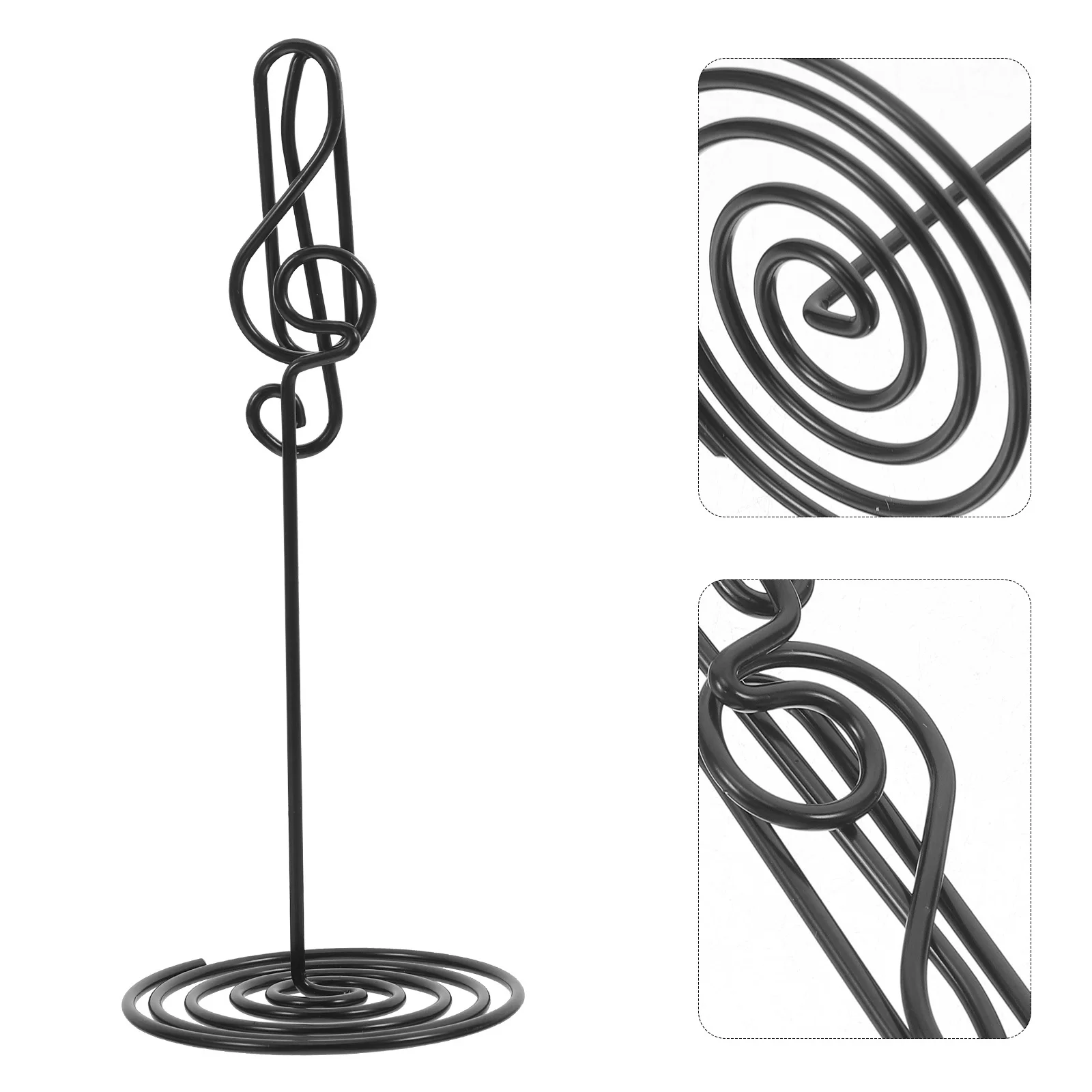 

12Pcs Musical Note Photo Holder Stand Desktop Card Clip Organizer Table Number Display Base for Events Seating Arrangement