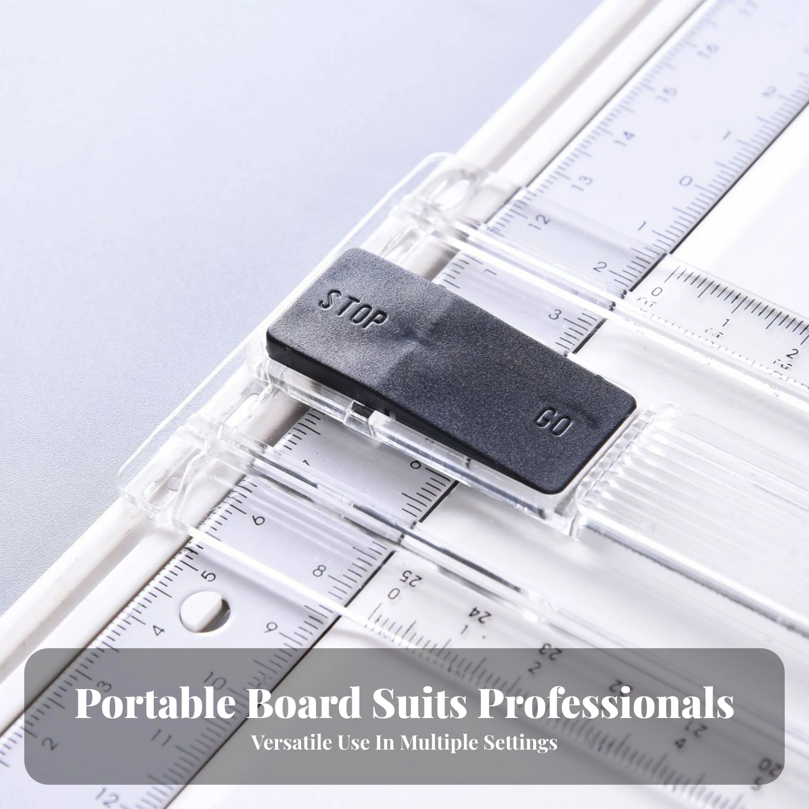 Drafting Board with Ruler Transparent Drawing Board with Protractor Multifunctional Accurate for Engineers, Engineering