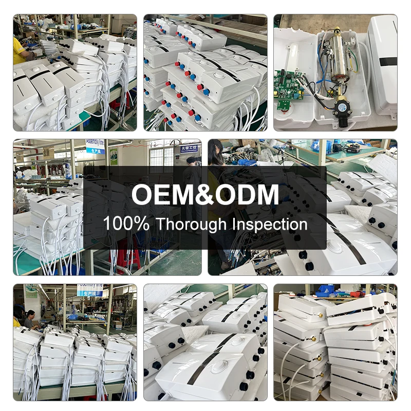 220V 5500W Wall-Mounted Instant Electric Tankless Water Heater Portable Bath & Hot Shower for Hotels & Households Fast Shipping