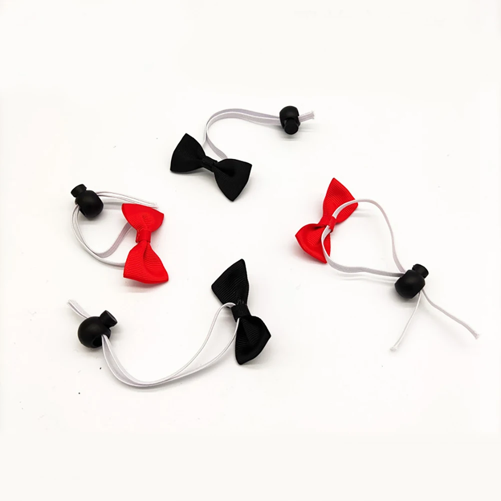 

4 Pcs Small Dog Hat Pet Bachelor's Cap Bow Ties Mother Graduation Hats for Dogs