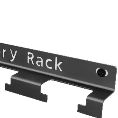 

Black Carbon Steel Wall Mounted Battery Holder 3 Slot Storage Rack No Drill Installation Space Saving Organizer For Power Tool