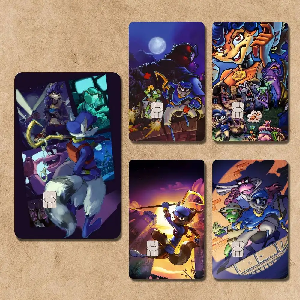 

Game Sly C-CooperS Card Stickers Credit Visa Debit Bank Charge Card Bus Metro Waterproof Sticker Decal Decoration