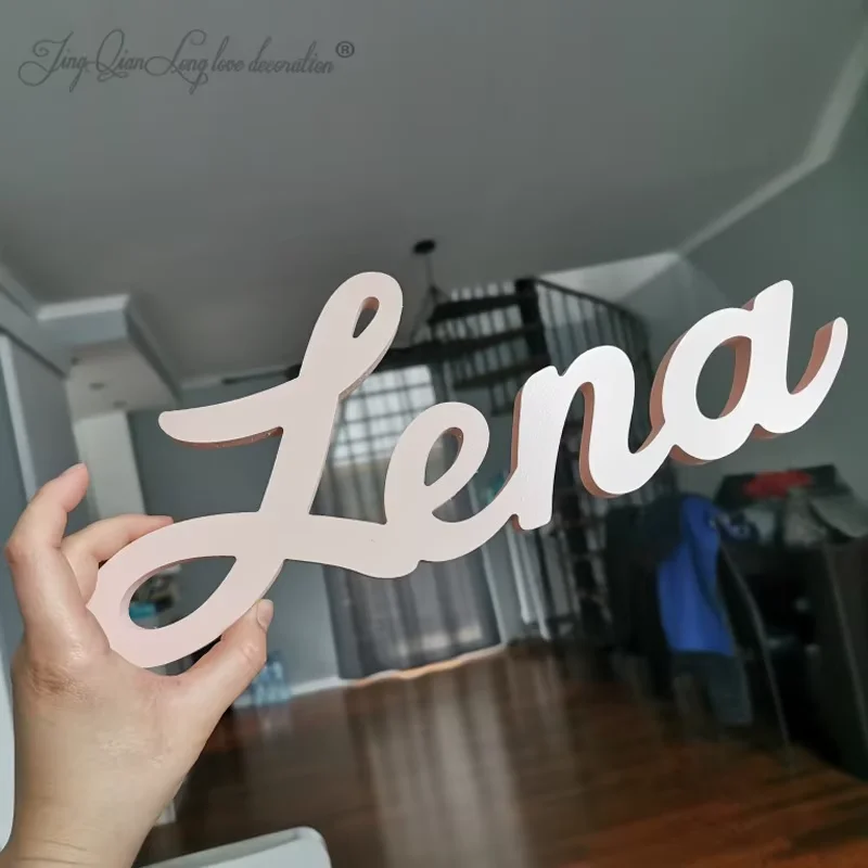 Custom Personalized Wooden Name Signs Wooden Letters Laser Cut Out Any Font Name