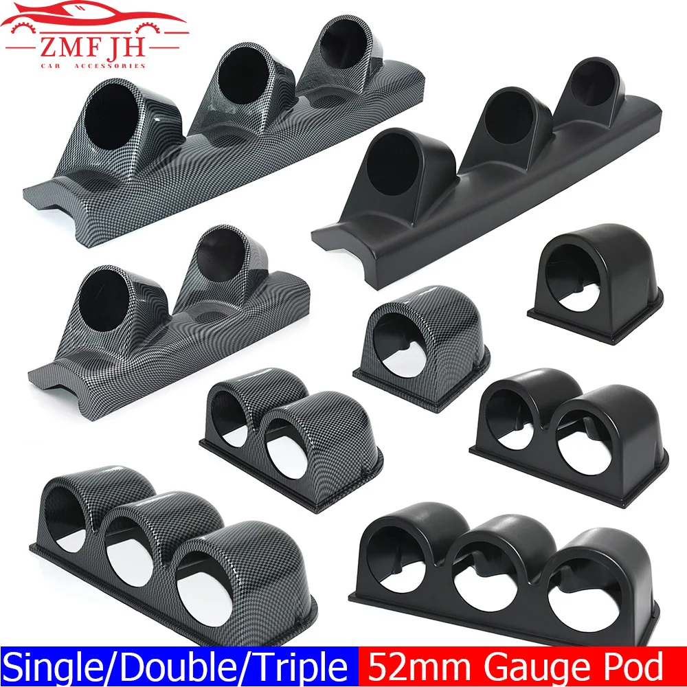 

Универсальный автомобильный держатель для калибра 52 мм, пластиковый одинарный двойной держатель для калибра, автоматический автомобильный счетчик, подставка для приборной панели