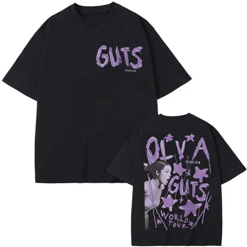 

Sour Guts Vampire Graphic T Shirts Men Women Clothing Fashion Hip Hop T-shirt Harajuku Y2k Aesthetic T-shirts Summer Streetwear
