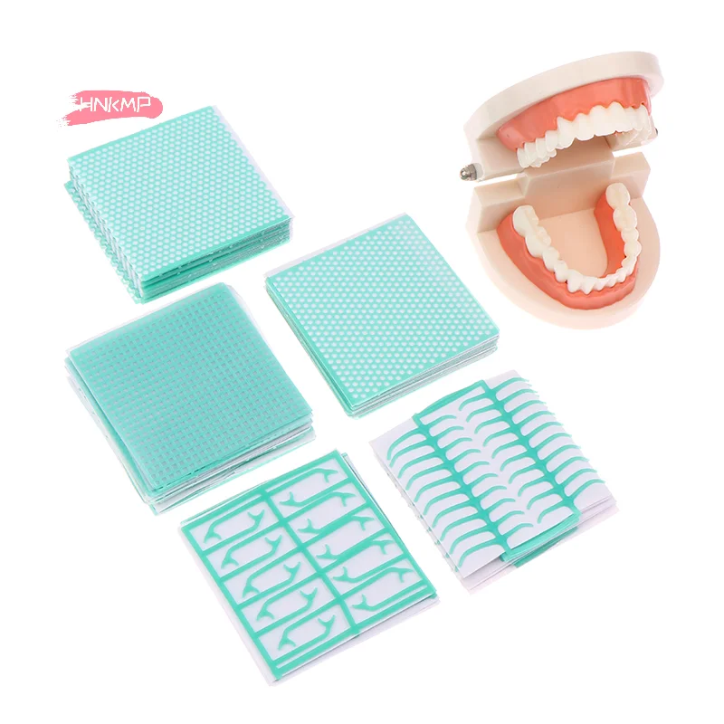 10Pcs/20Pcs Dental Lab Wax Mesh Square Grid round Hole Shape Sheet for Cast Metal Partial Design - 1 Box Dental Material
