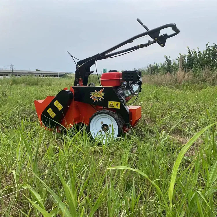 Diesel walking lawn mower High cost effective  behind flail   grass crusher