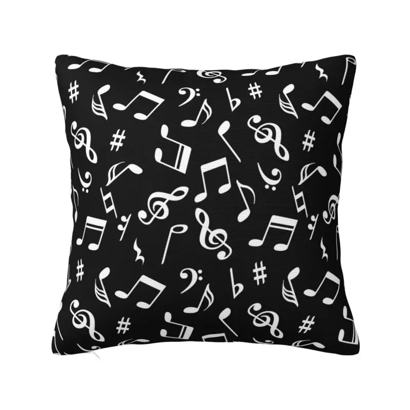 

Music Festival Musical Note Throw Pillow Case 40*40cm for Sofa Cushion Cover Soft Polyester Pillowcase Double-sided Printing