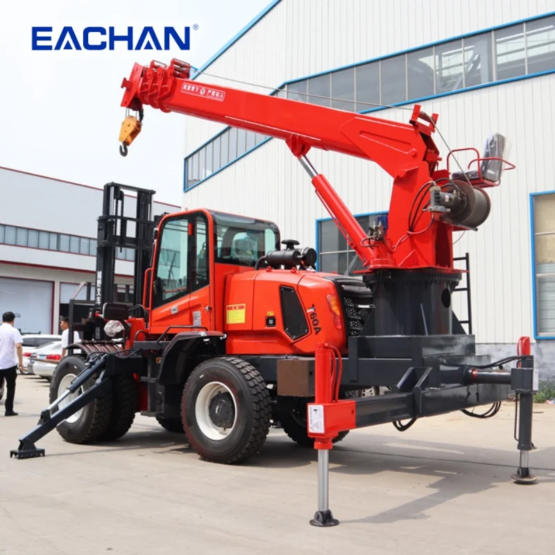 Chinesischer Hersteller 5 Tonnen 4x4 Gabelstapler Fabrik Hydraulischer Geländestapler Teleskop-Diesel-Geländestapler Maßgefertigt – Detail 4