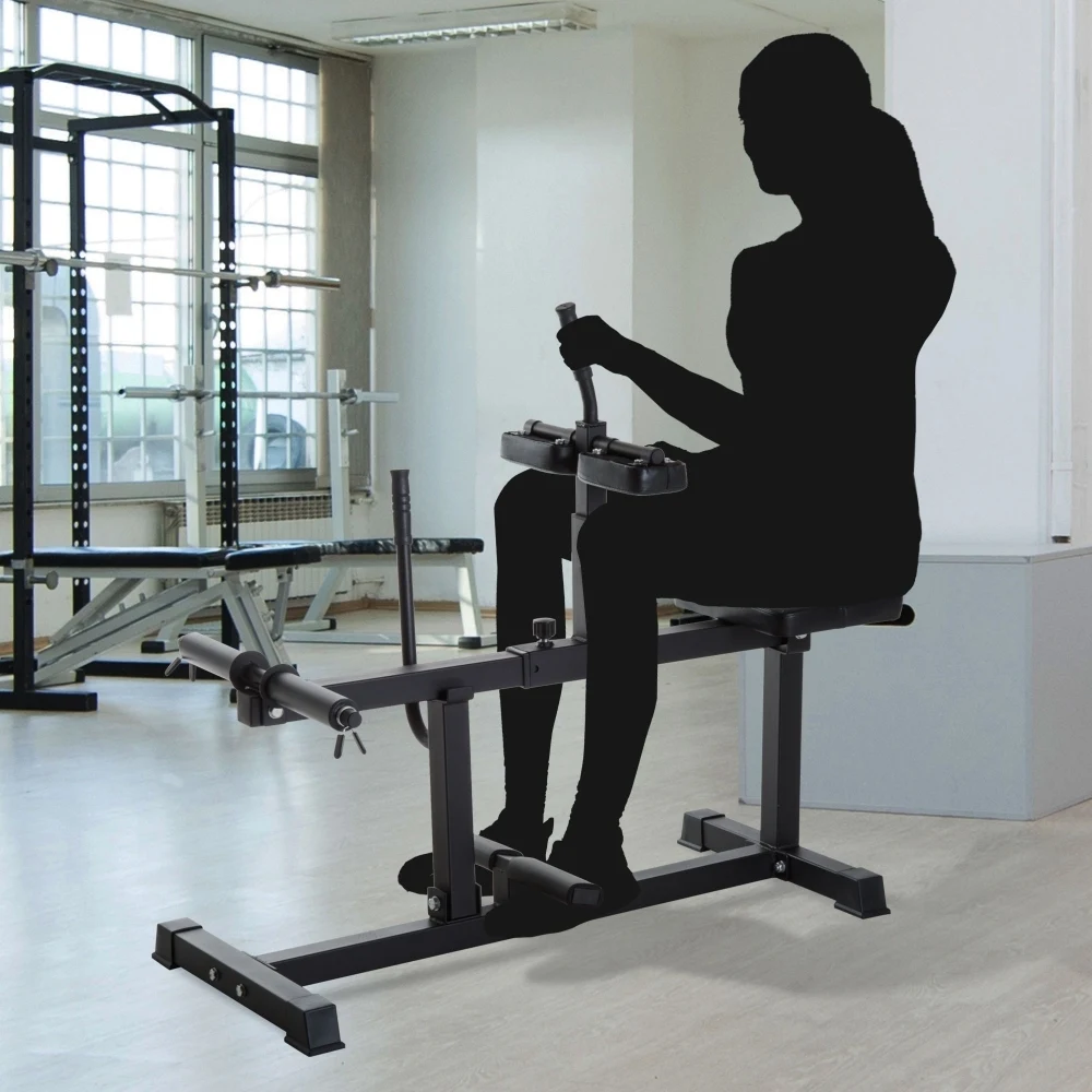 Ye Soozier Adjustable Seated Calf Raise Machine for Home Gym - Ideal for Calf, Waist & Arm Training