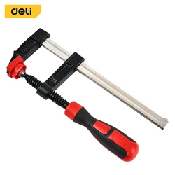 Deli 150mm Stainless Steel Clamps Set 4-pack 6 Inches Quick-Release F Clamps for Woodworking Accessories Metal Clamps