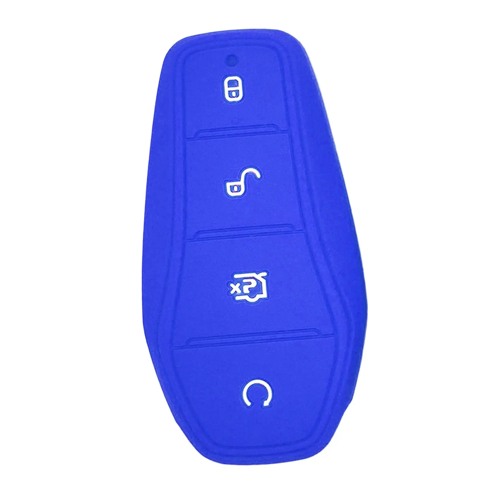 5xCar Entry Remote Control Key Fob Cover Case Protector for Byd Atto 3 Blue