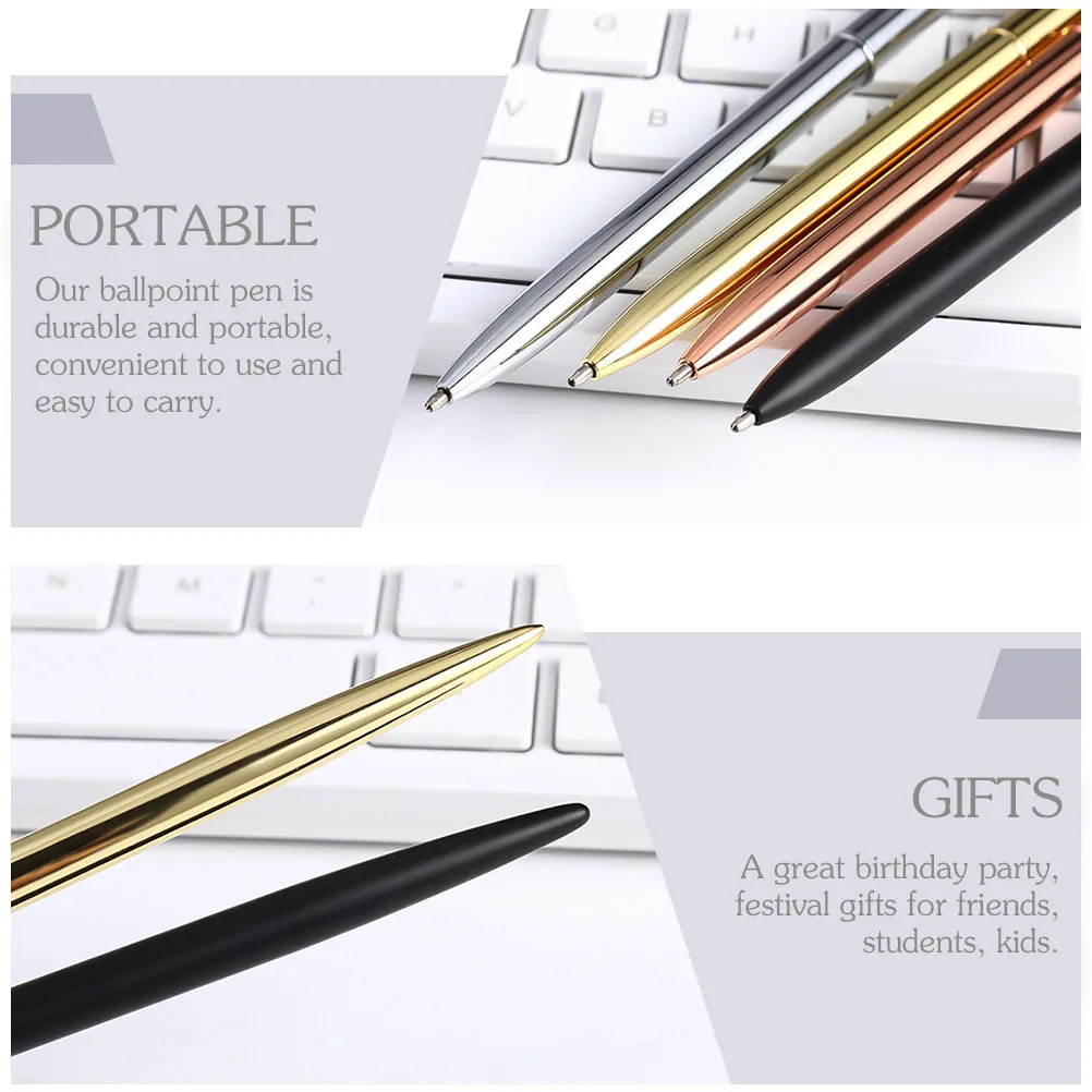 

8 Pcs Plastic Table Placing Decorative Ballpoint Pens Metal Business Presents Work