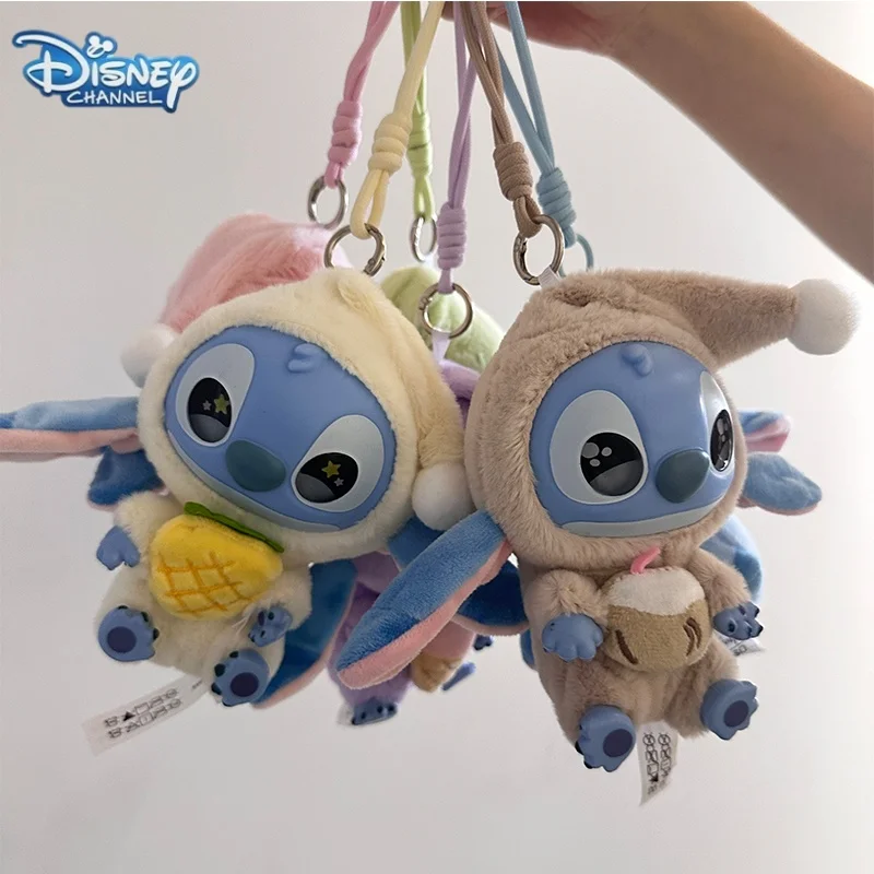 

【Серия Real Shot】1 шт. Disney Stitch Eat Something Before Sleep слепая коробка виниловые игрушки плюшевые куклы кулон милые игрушки-сюрпризы подарок