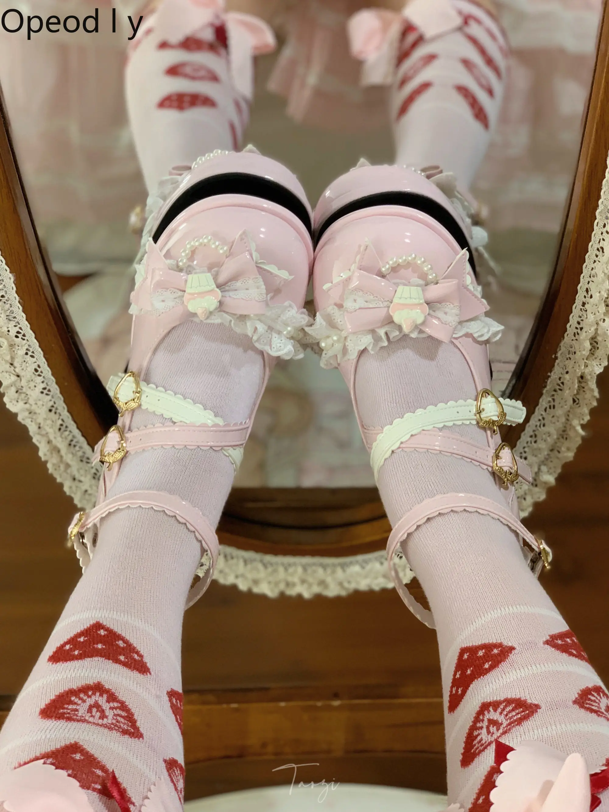 

Original Lolita Shoes Sweet Rabbit Tea Party Japanese Sweet Waterproof Table High-heeled Lo Shoes Summer New Fashion Cute Girl