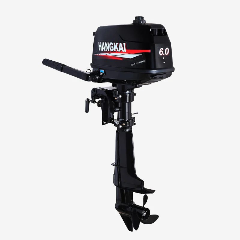 Boat Motor Hangkai 2 Stroke 6HP Outboard Motor Boat Accessories Like Yamaha Outboard Moteur Motor fuera de borda 2 tiempos Long