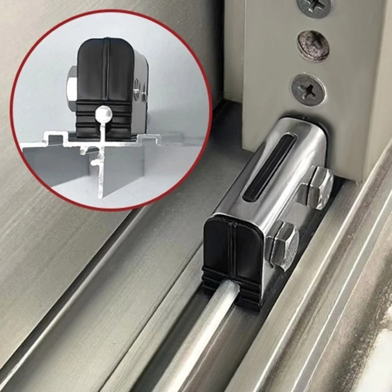 Sliding Window Security Lock Anti-Theft Lock Buckle Window Limiter Child Protection Safety Lock Durable Practical Window Stopper