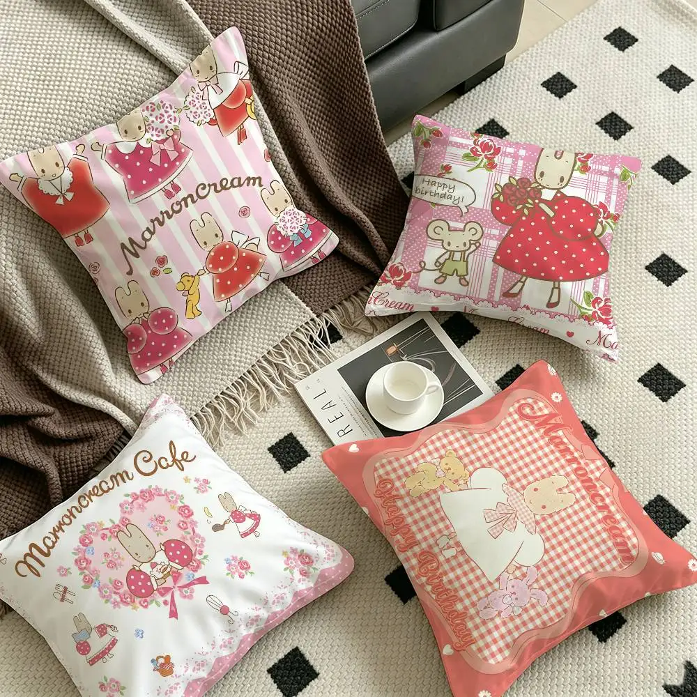 M-MARRONCREAM Cartoon Pillowcases Home Bedding Decorative Pillow Cover Wedding Super Soft Pillow Case