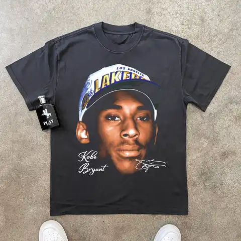 Basketball Kobe Bryant Graphics Printed Short Sleeved Round Neck Y2k Tshirt Men Clothing New in Top & Tees Mens Clothes 72134