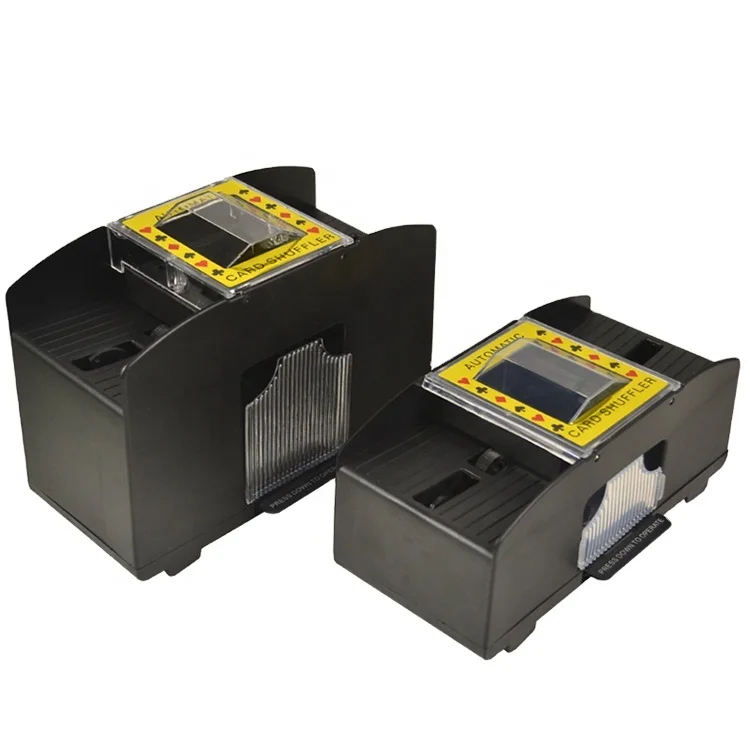Professional 2 Decks Poker Card Shuffler  Automatic Shuffling Machine Playing Card Casino Games Shuffler  for Entertainment