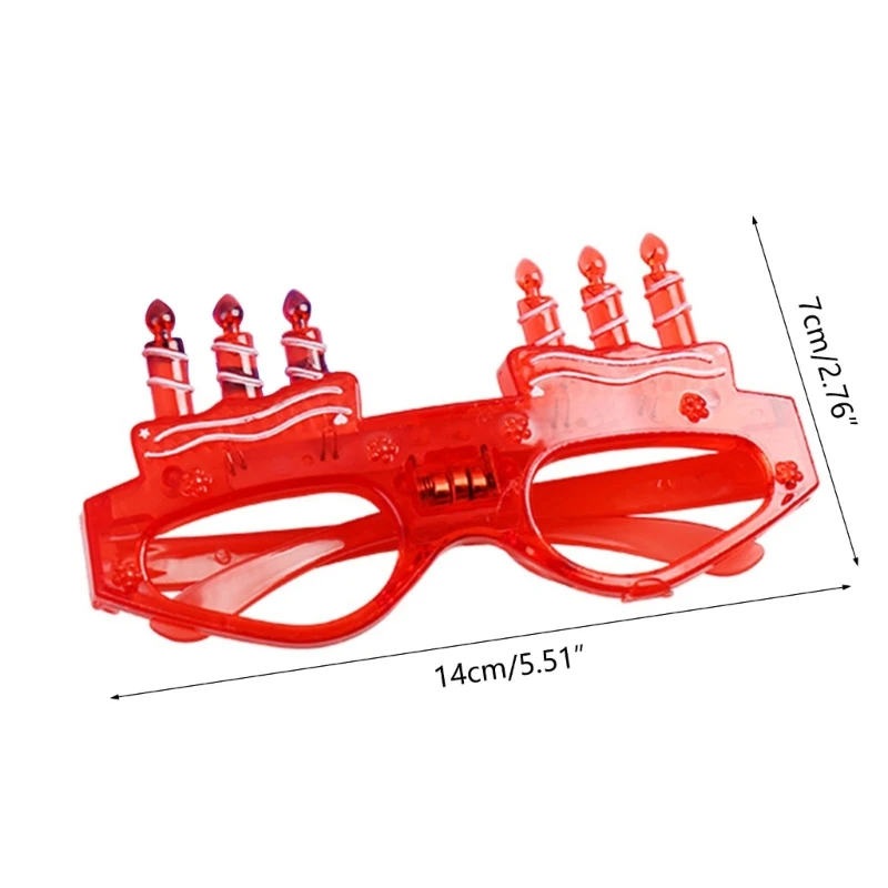 Lunettes bougie d'anniversaire pour enfants, monture lunettes, lunettes célébration du nouvel