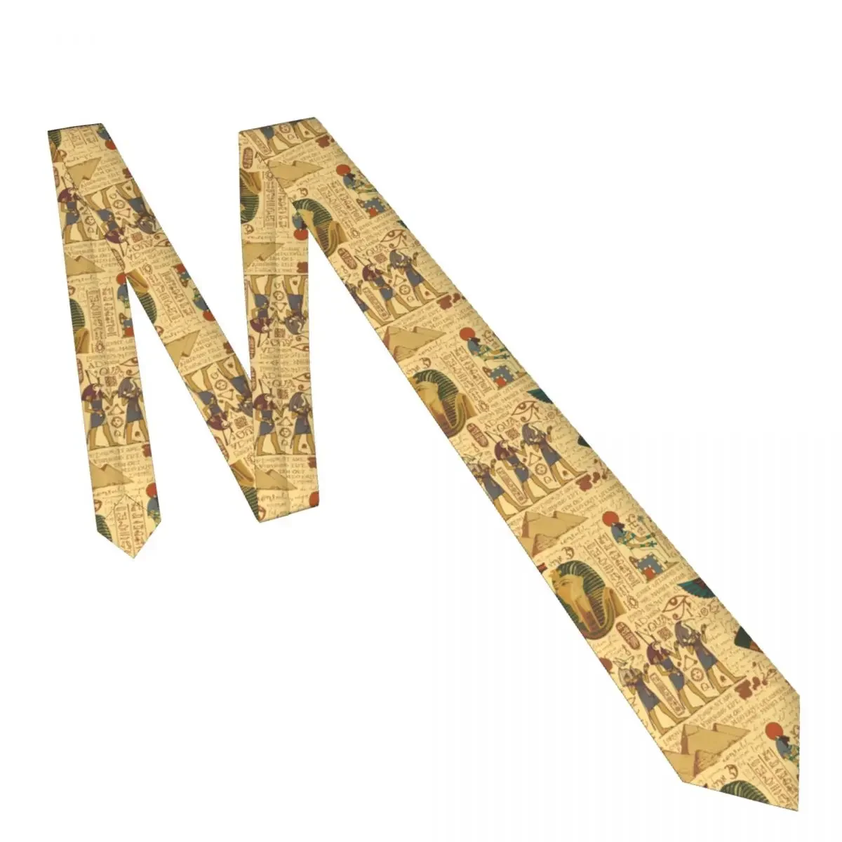 Décontracté flèche maigre egypte ancienne thème cravate mince cravate pour hommes homme accessoires simplicité pour fête cravate formelle