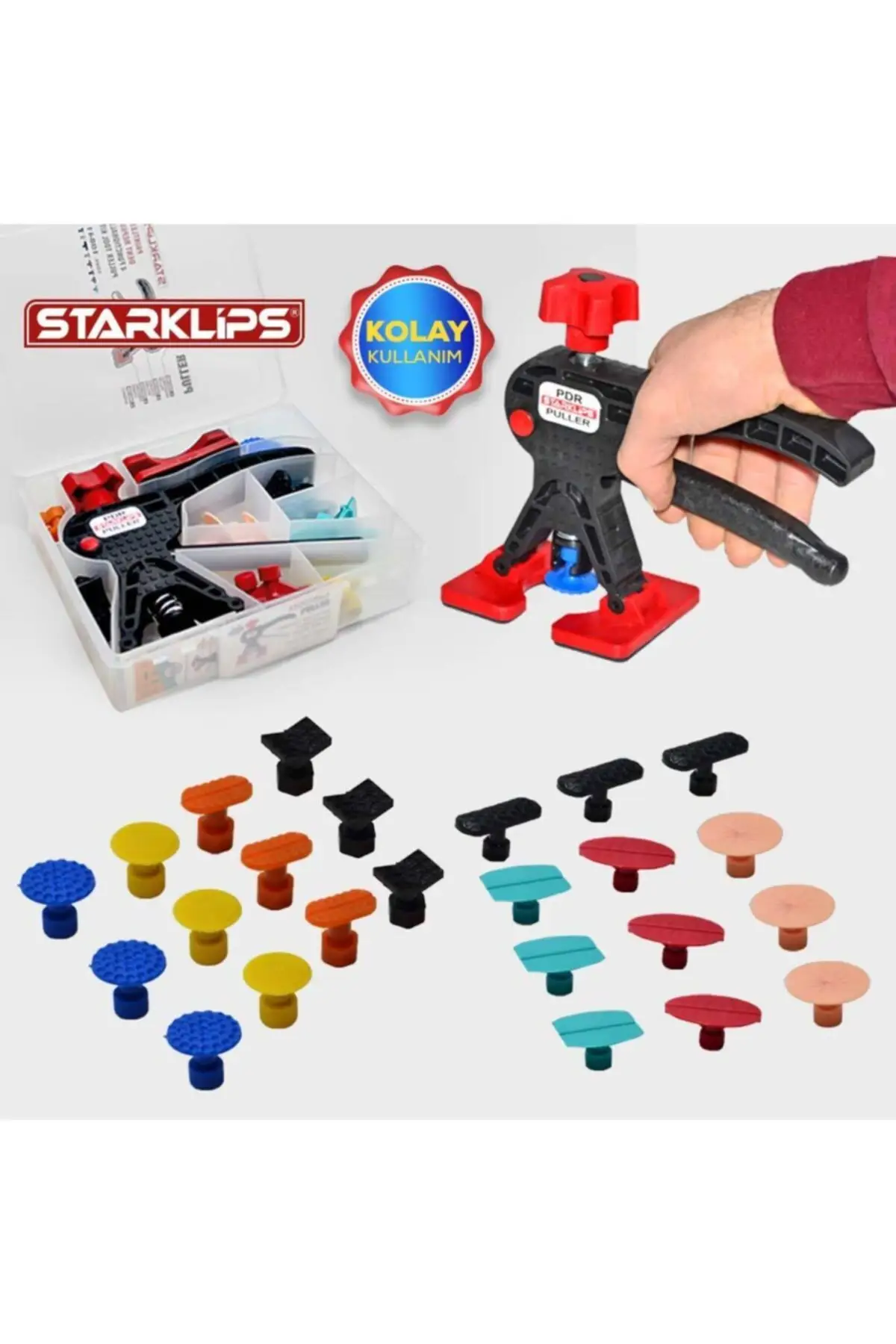 Paintless Dent Fix Set Bags Pliers Colorful