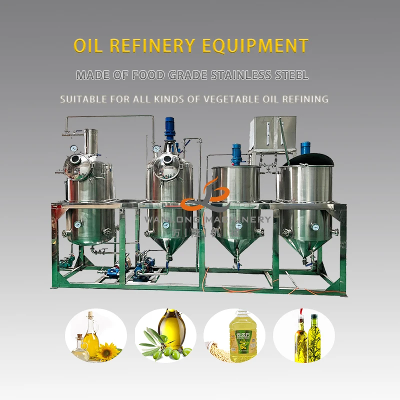 2TPD Wholesale Price Cooking Oil Refining Machine Cotton Seeds peanuts Soyabeans Sunflower Seeds Oil